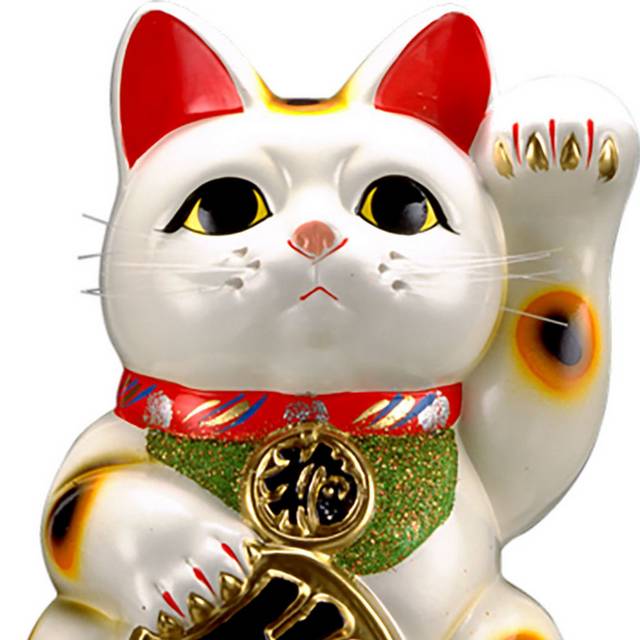 白色招财猫咪