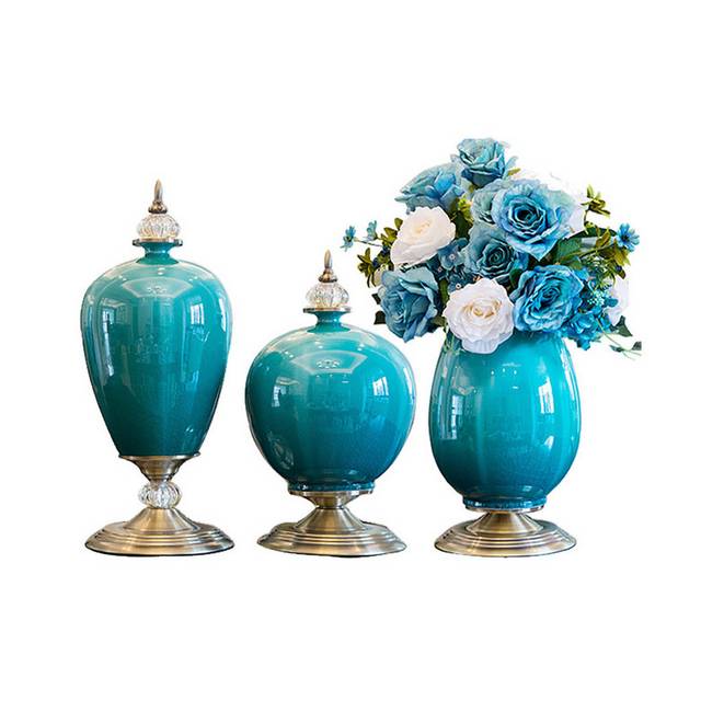 蓝色的花瓶素材