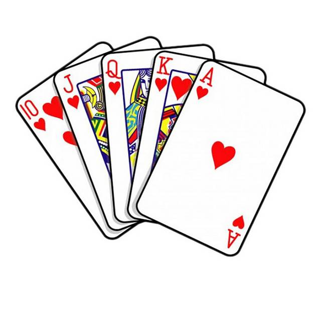 五张扑克牌