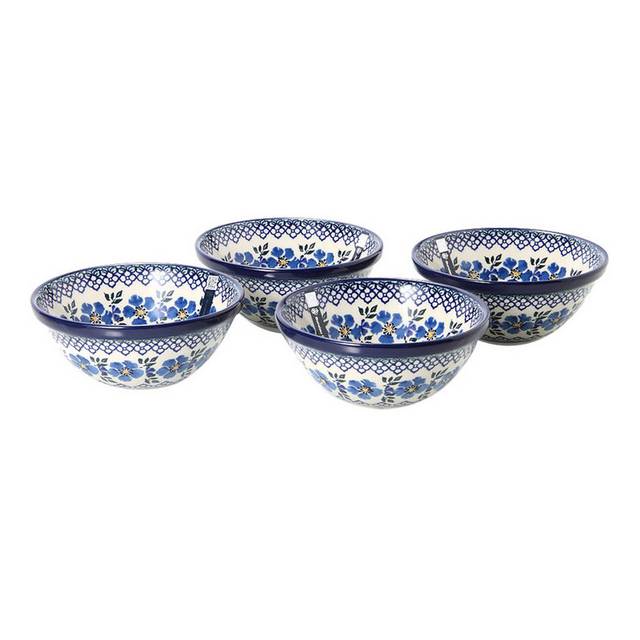 四个青花瓷碗