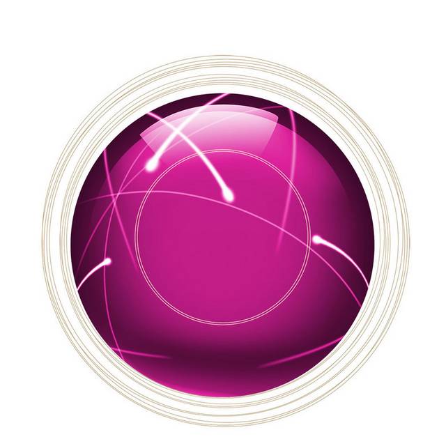 紫色圆形水晶按钮