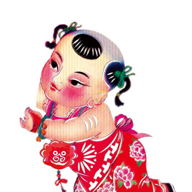 中国娃娃设计素材