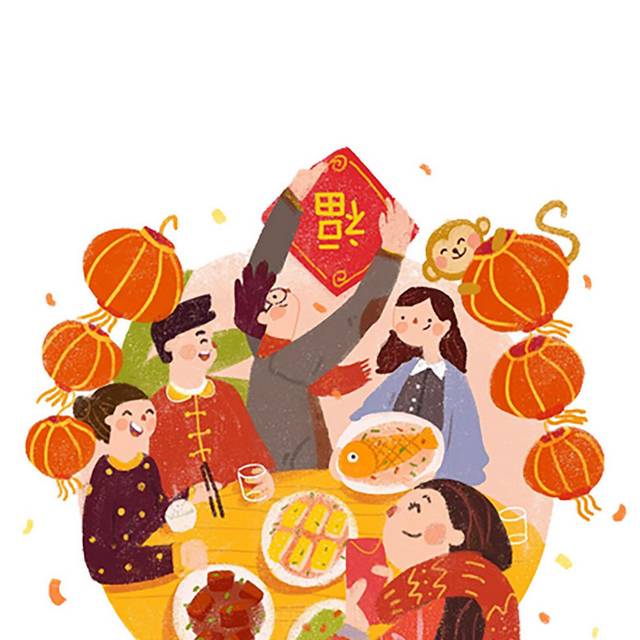 春节团圆素材