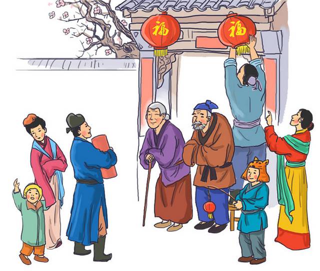 古代春节人物