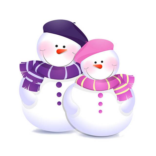 小雪人素材