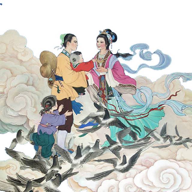 国画牛郎织女
