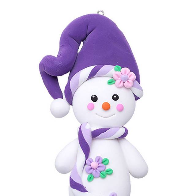 紫色小雪人