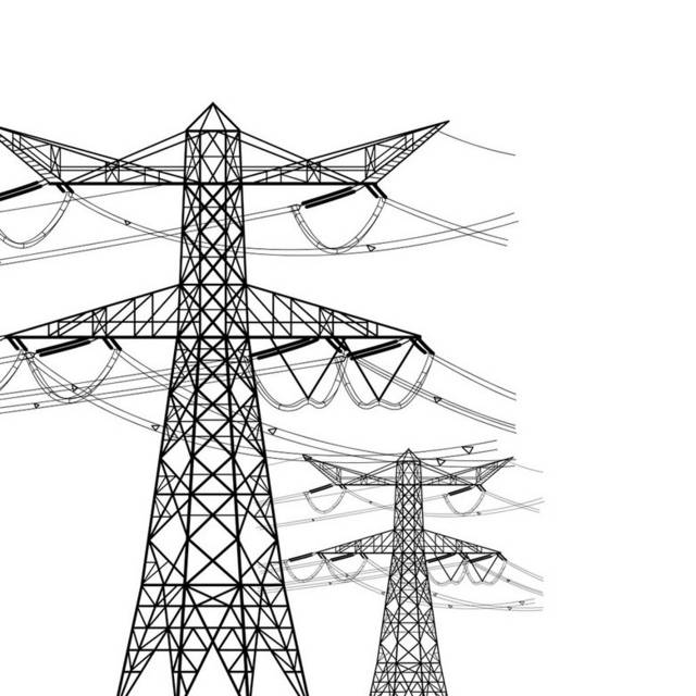 高压电塔和输电线路