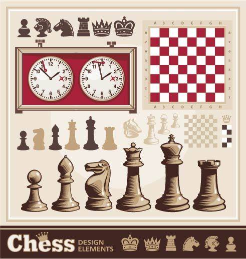 复古国际象棋素材