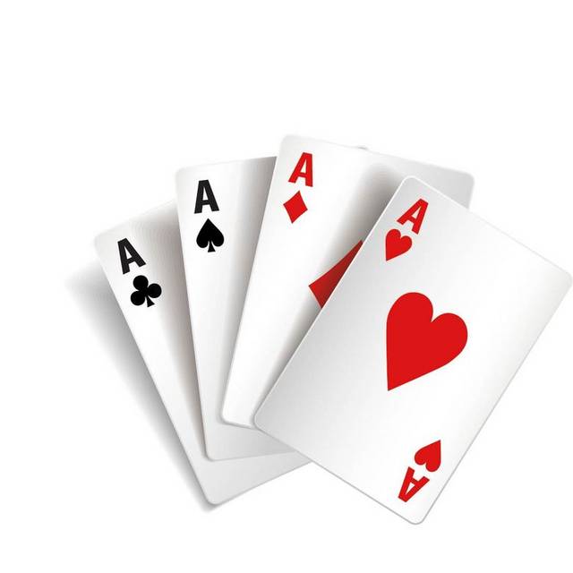 四张扑克牌A