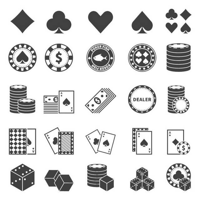 扑克和其他赌具图标