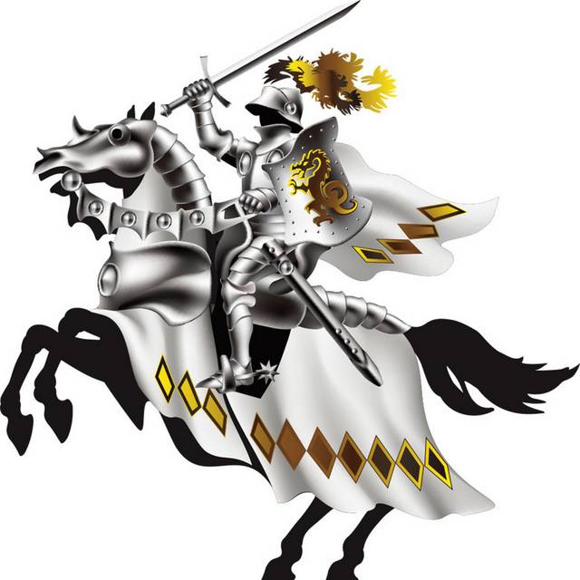 银白色盔甲骑士