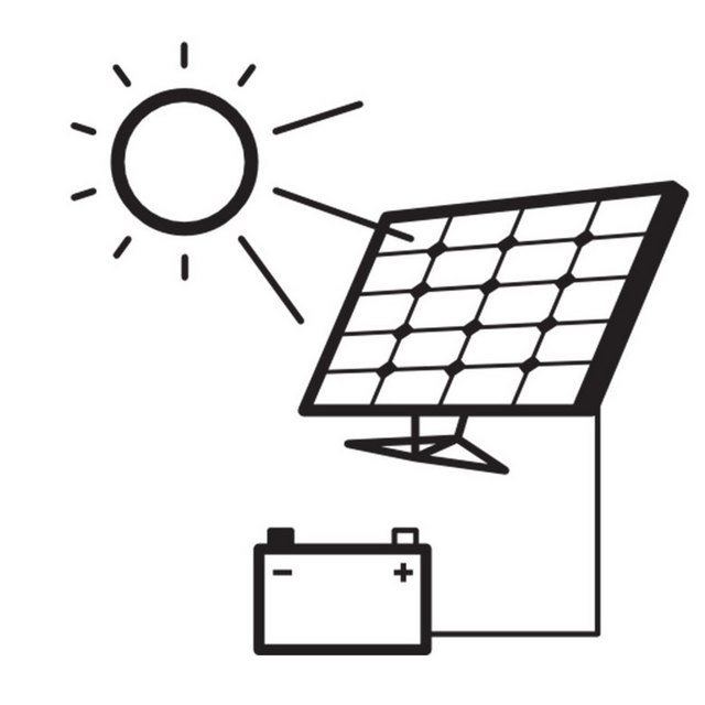 太阳能电池线稿