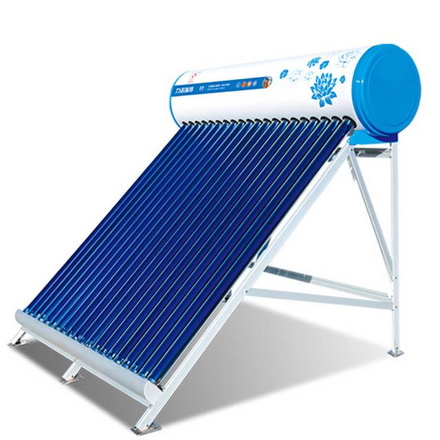 蓝色太阳能热水器