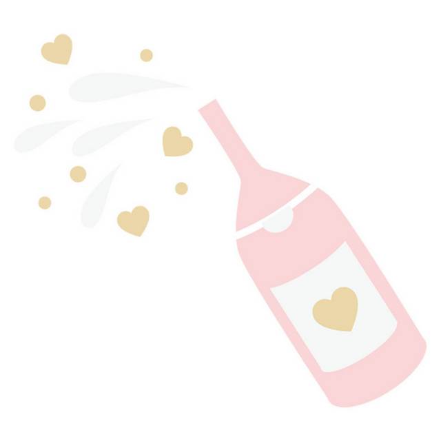 粉色爱心酒瓶