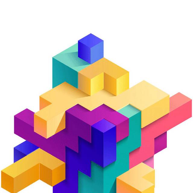 魔方创意设计元素