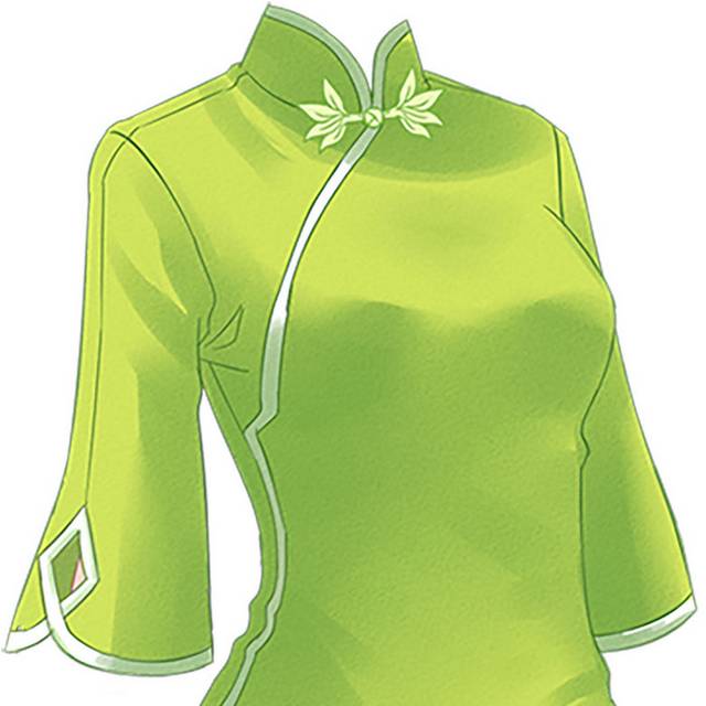 绿色的旗袍