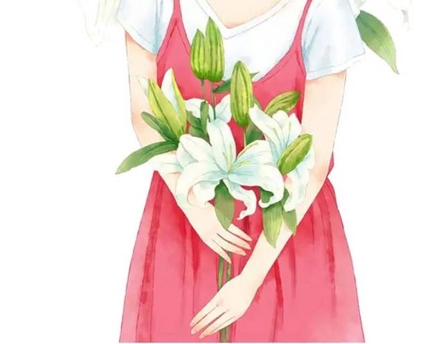 手绘唯美女孩