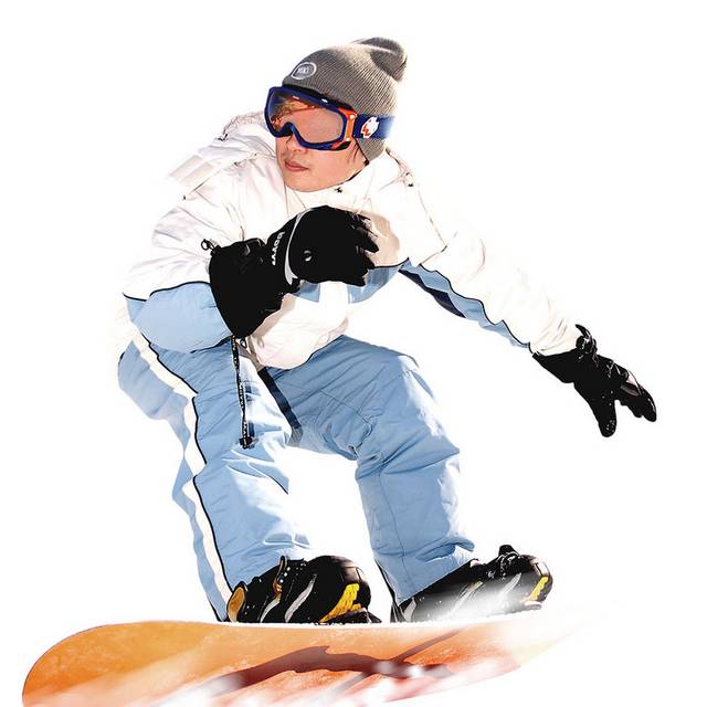 滑雪人物免抠素材