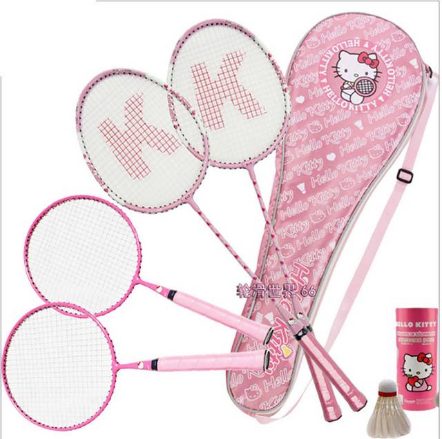 粉色羽毛球拍