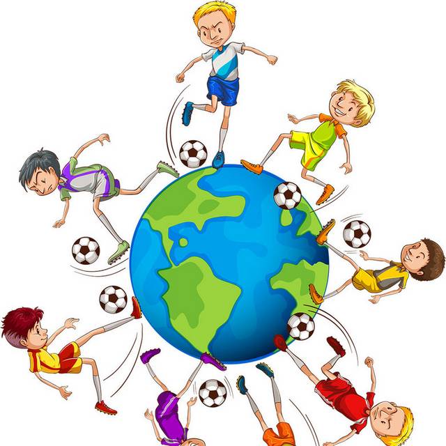 足球爱好者和地球