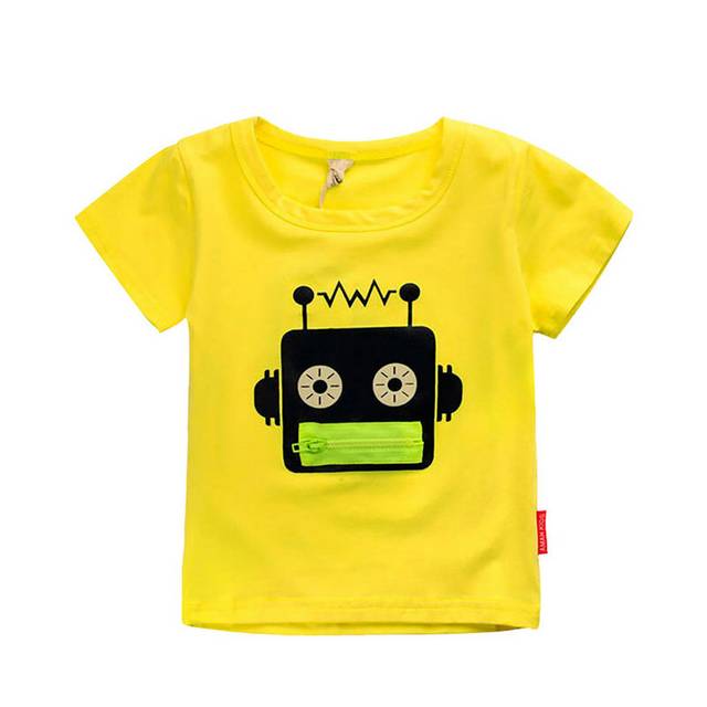 机器人黄色T恤
