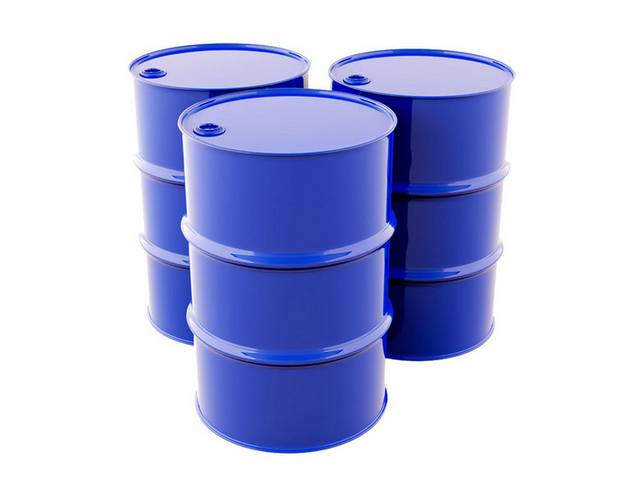 蓝色石油桶素材