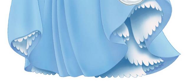 童话形象蓝衣服公主