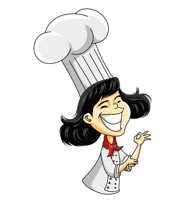 卡通女厨师