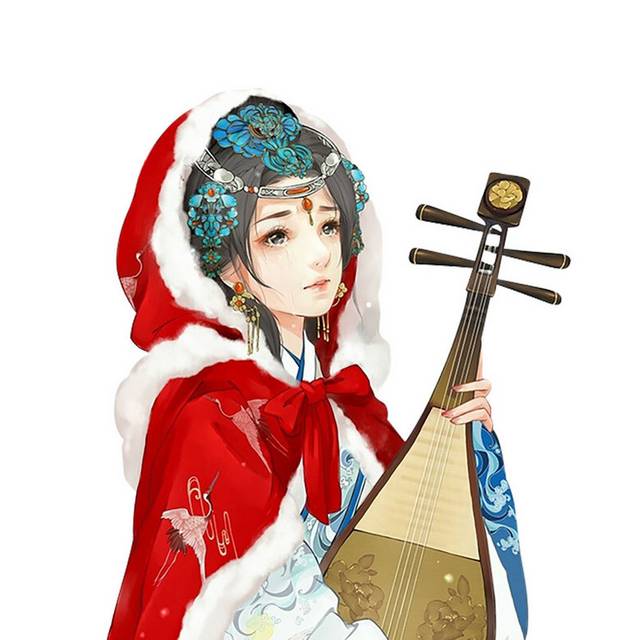 中式美女插画