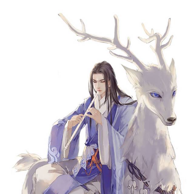 古风人物插画元素