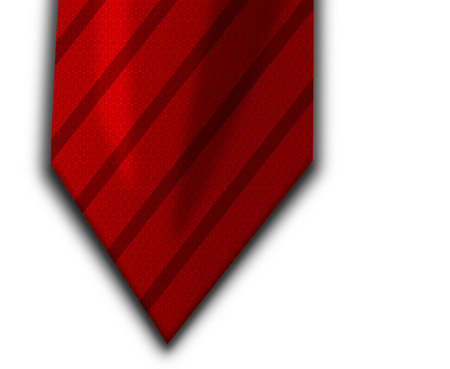 红色领带卡通元素