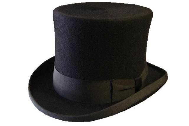黑色绅士帽子