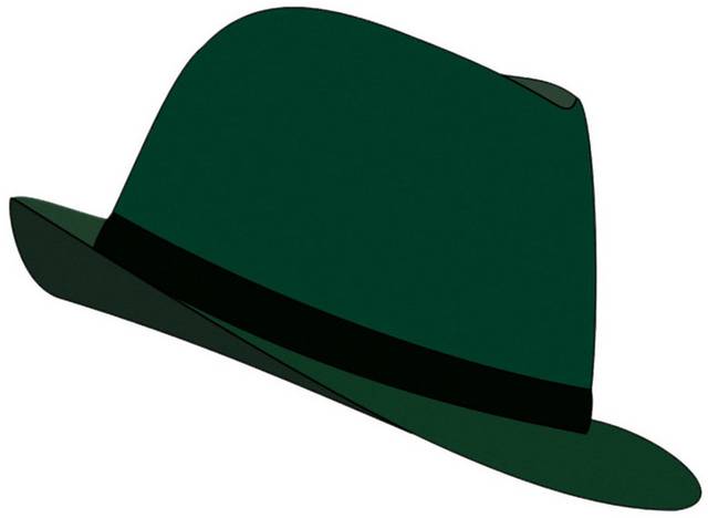 绿色卡通帽子