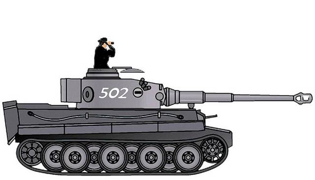 坦克插画设计元素