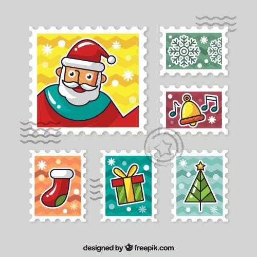 圣诞元素邮票