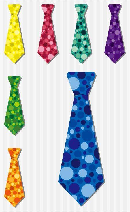 六条手绘领带