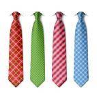 四条领带矢量素材