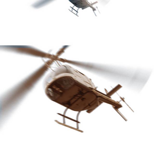 白色直升机元素