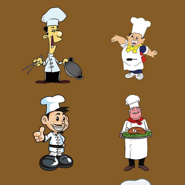 厨师卡通元素