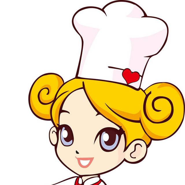 卡通可爱的厨师