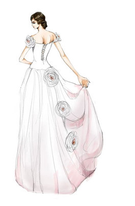 绘画婚纱图_设计服装图片绘画婚纱(3)
