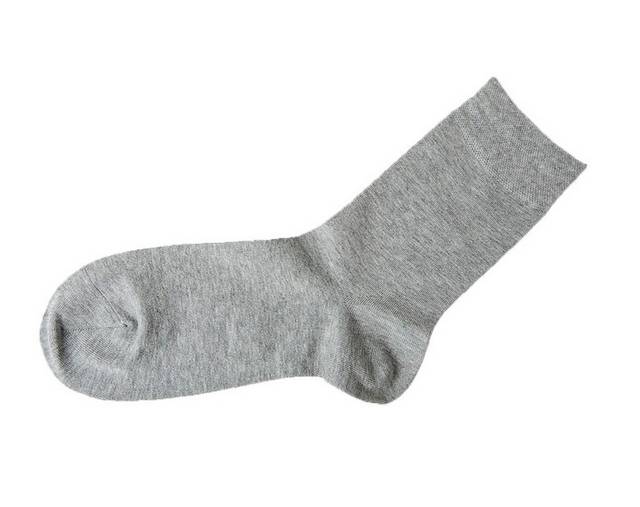 灰色的棉袜