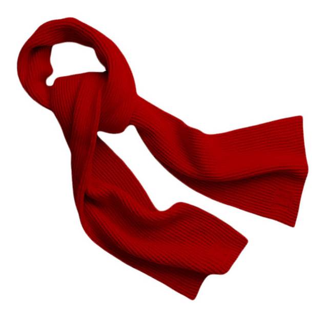 酒红色围巾