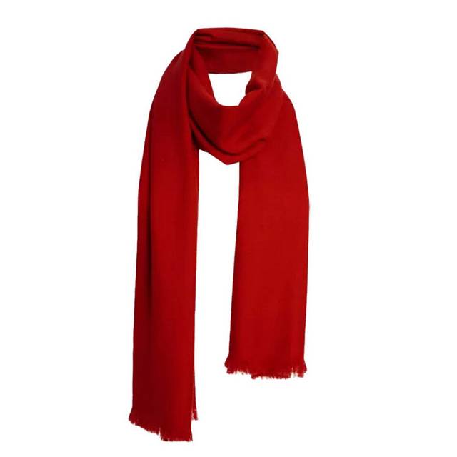 红色时尚围巾