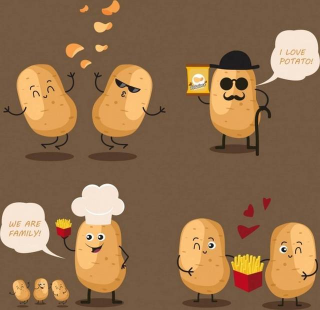 卡通马铃薯图片