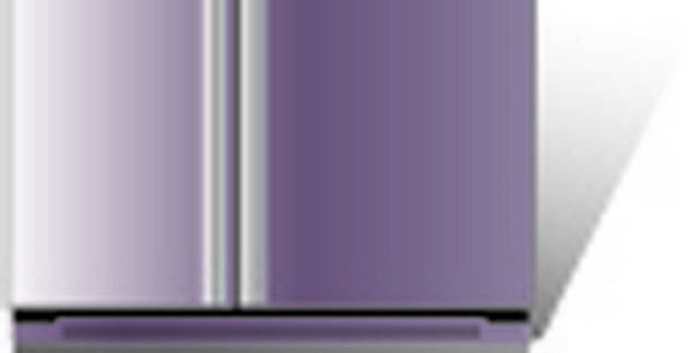 紫色冰箱