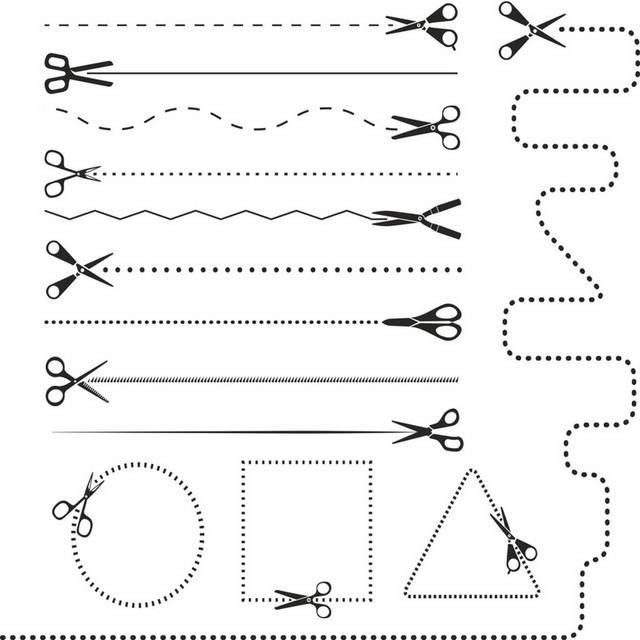 剪刀分割线合集