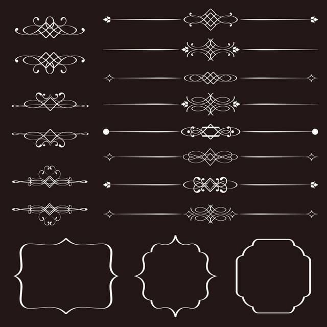 黑色分割线设计元素