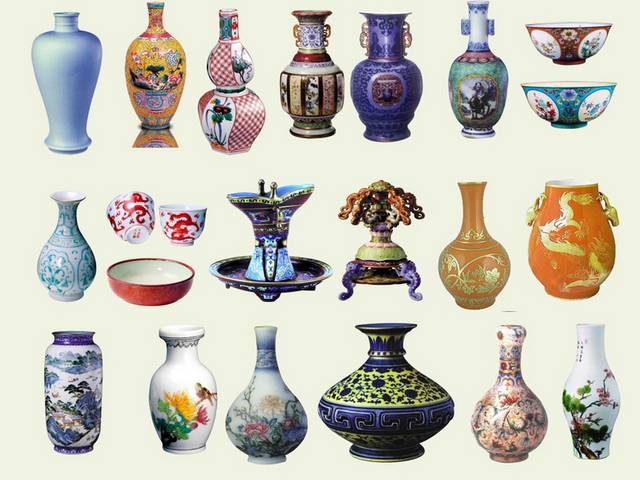 多种陶瓷花瓶